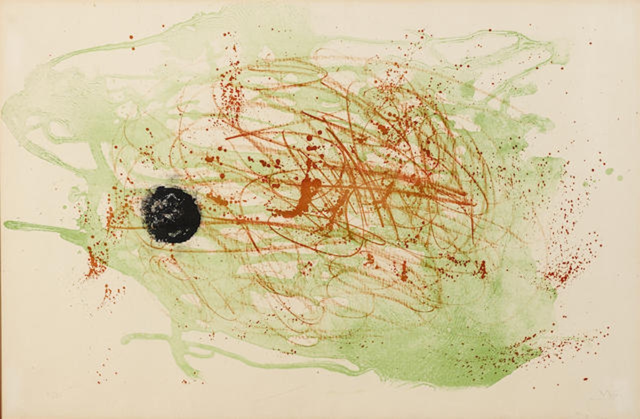 Series I, red and green by Joan Miró
