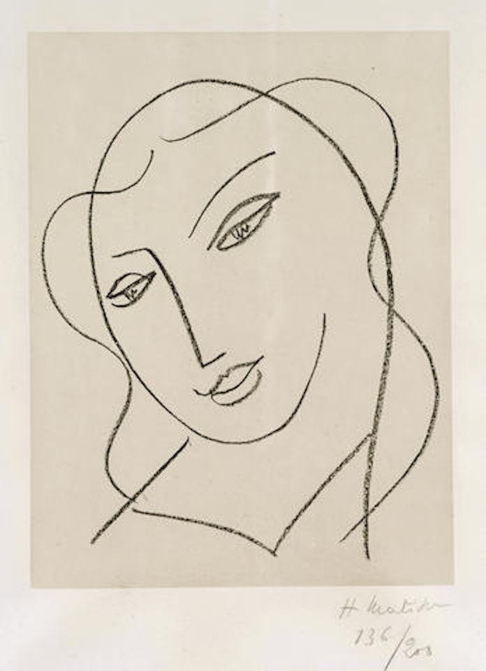 Etude pour la Vierge 'tête voilée' by Henri Matisse