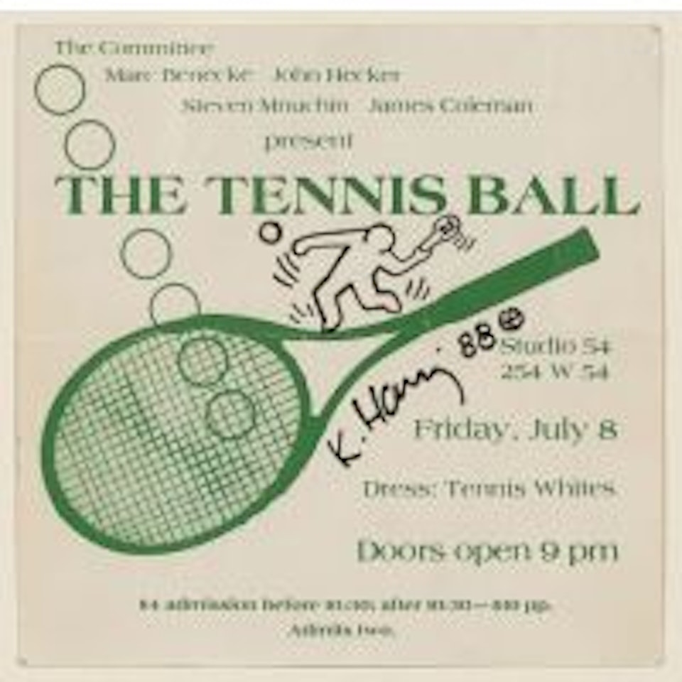 Tennisman on Studio 54 by Keith Haring