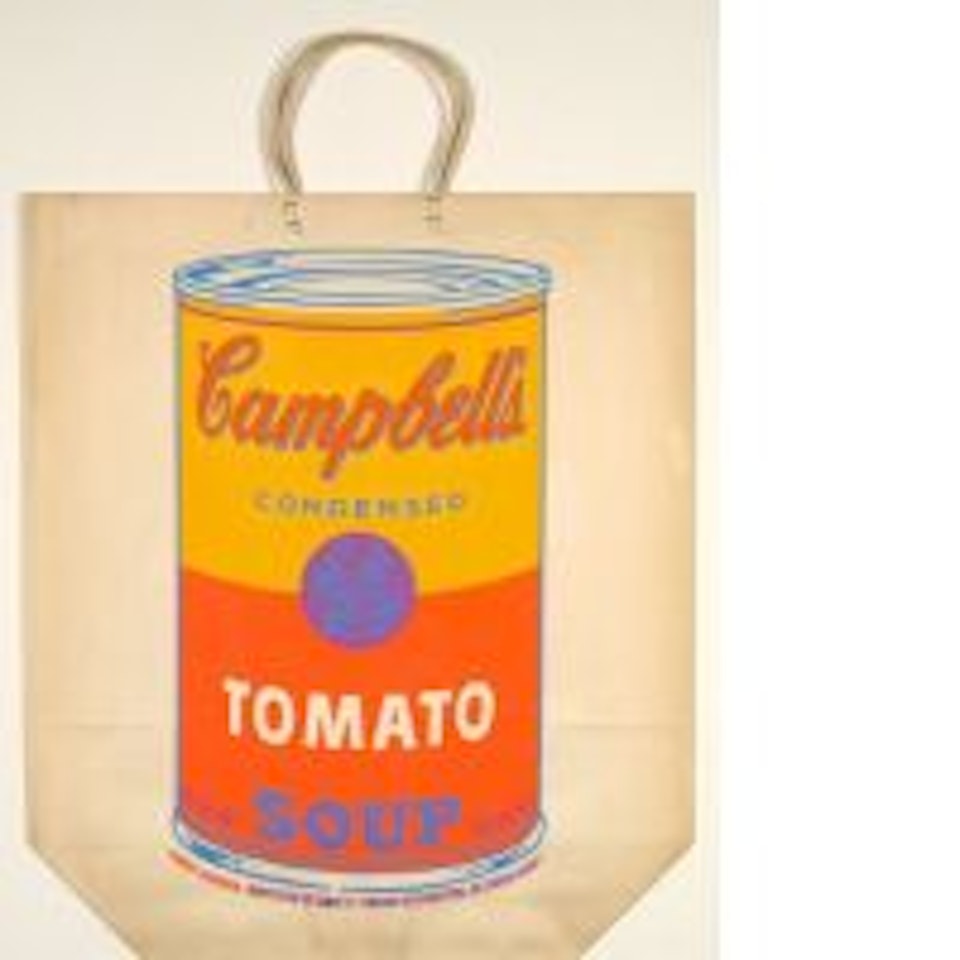 Campbell's soup can on shopping bag, After Andy Warhol : Auction