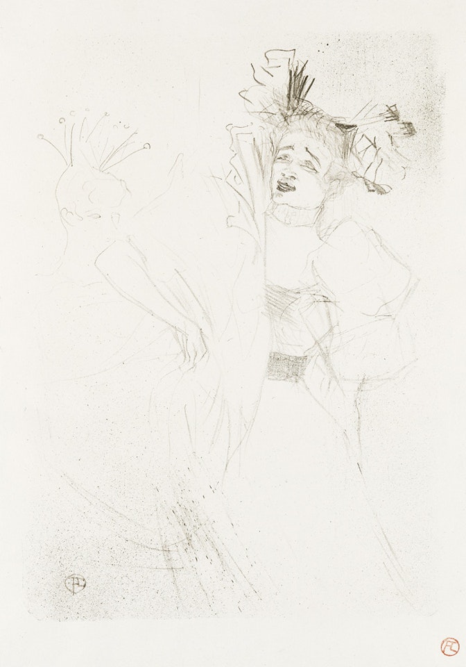 Lender De Face, Dans 'chilpéric.' by Henri de Toulouse-Lautrec