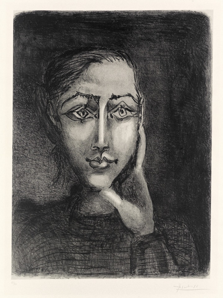 Françoise Sur Fond Gris by Pablo Picasso