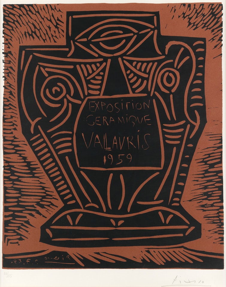 Exposition Céramique, Vallauris 1959 by Pablo Picasso