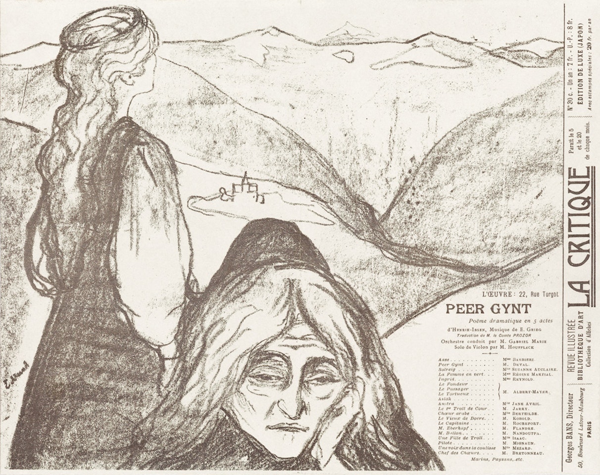Theater Programme: Peer Gynt by Edvard Munch