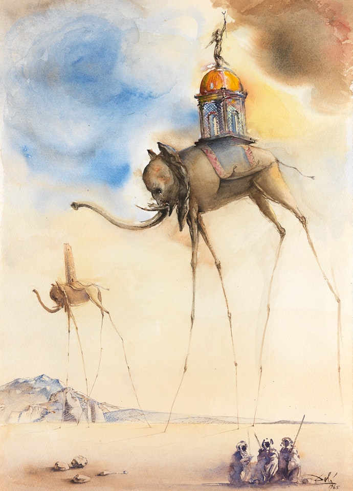 Elephant Spatiaux by Salvador Dali