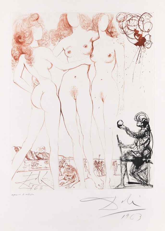 The Judgment Of Paris by Salvador Dali