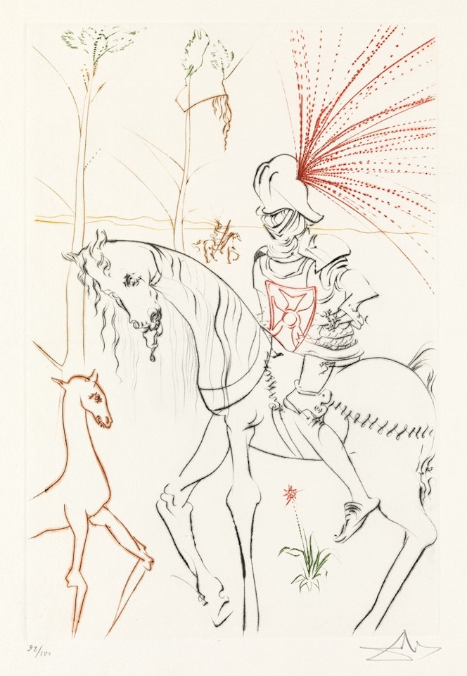 La Quête Du Graal by Salvador Dali