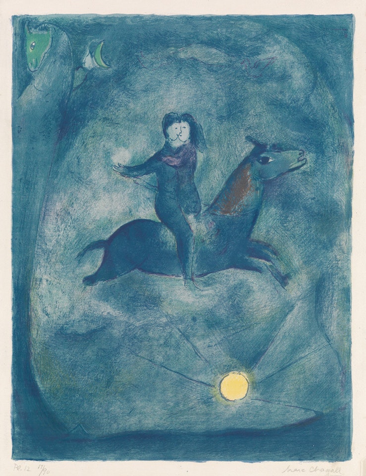 Mounting The Ebony Horse by Marc Chagall