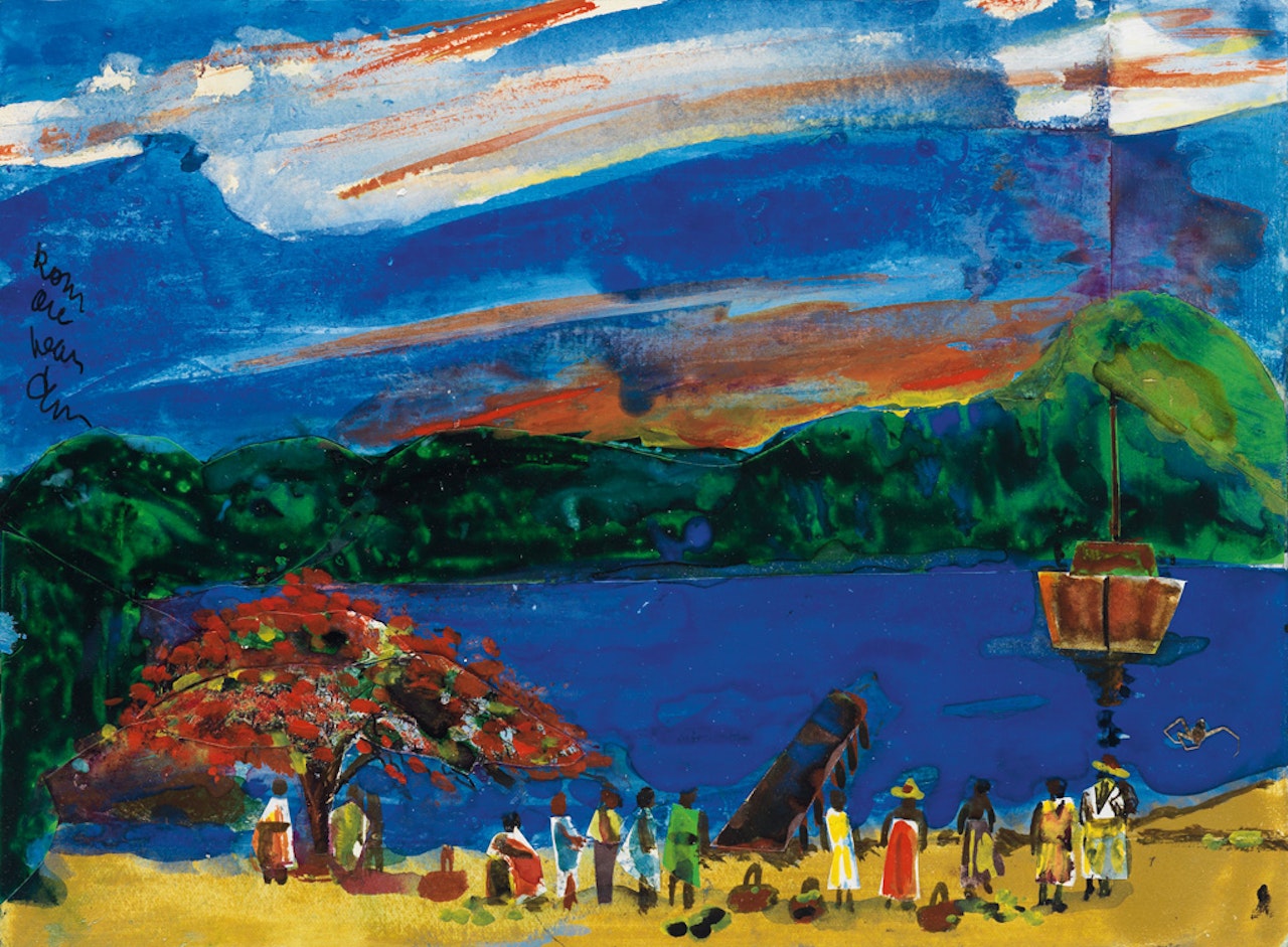 The Evening Boat by Romare Bearden