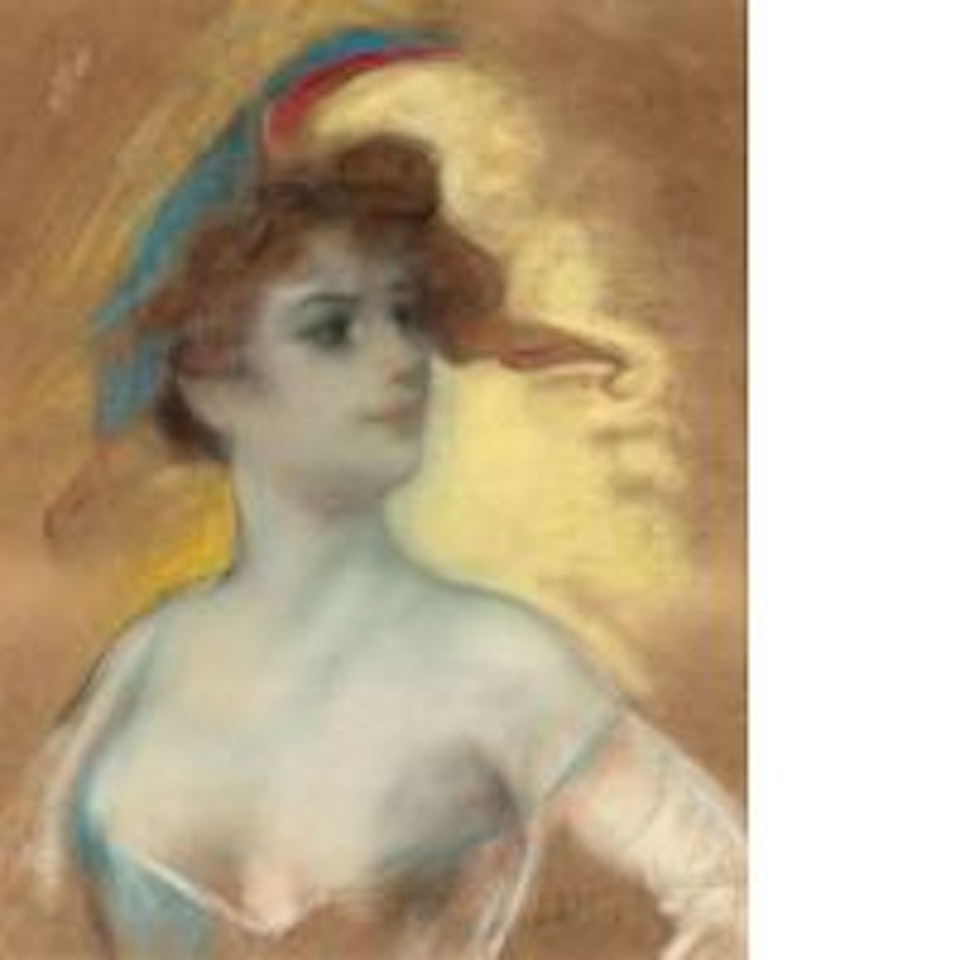 Study for Arlequine by Lucien Lévy-Dhurmer