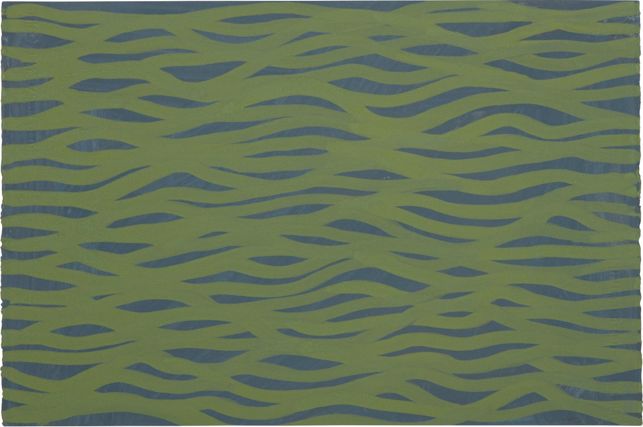 Horizontal Brushstrokes (More or Less) by Sol LeWitt