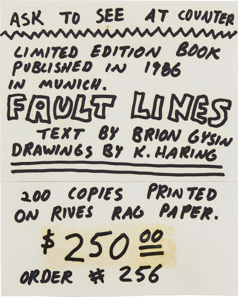 Pop Shop Signage (Fault Lines) by Keith Haring