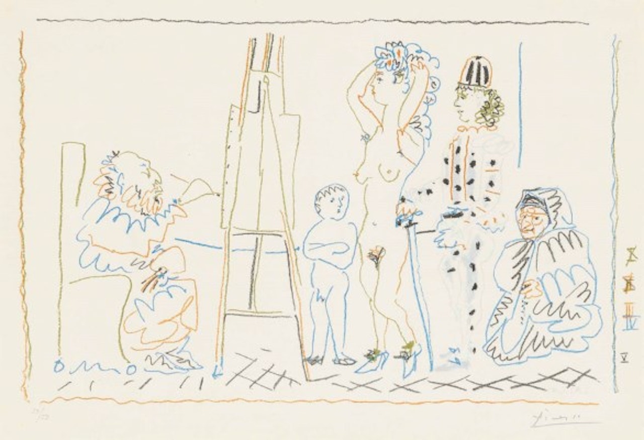 L'atelier du vieux peintre by Pablo Picasso