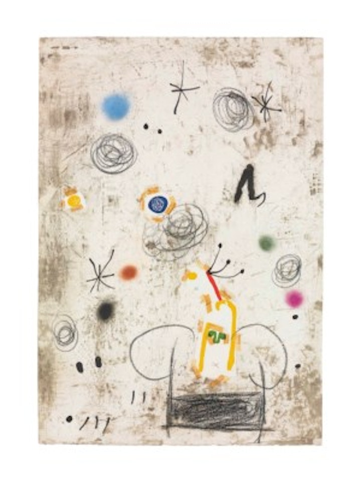 Maquette for: Persontage I Estels III by Joan Miró