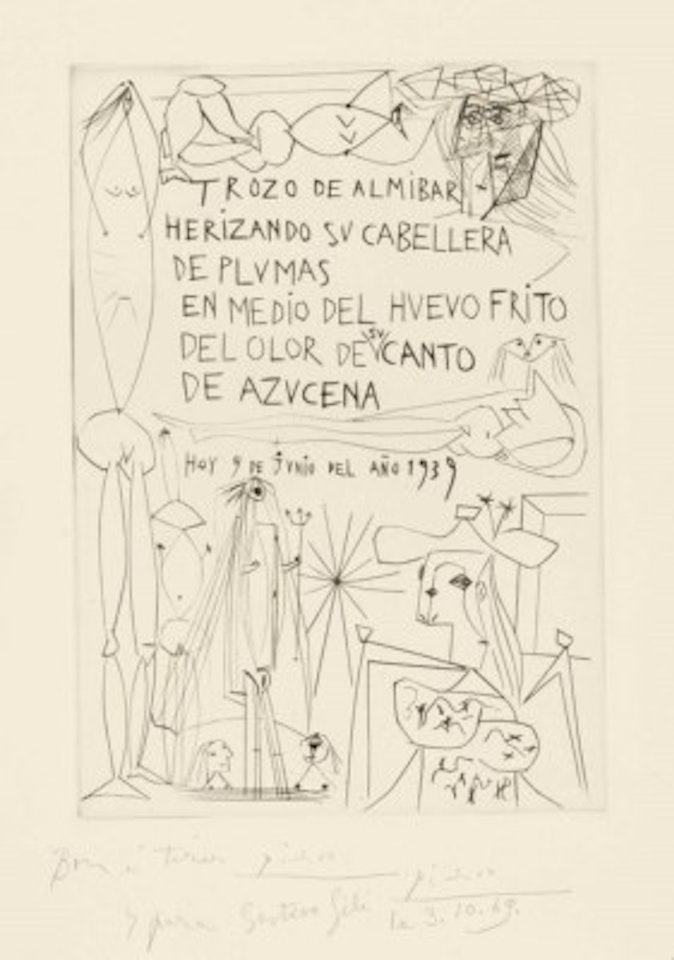 Frontispiece, from: El Entierro del Conde de Orgaz by Pablo Picasso