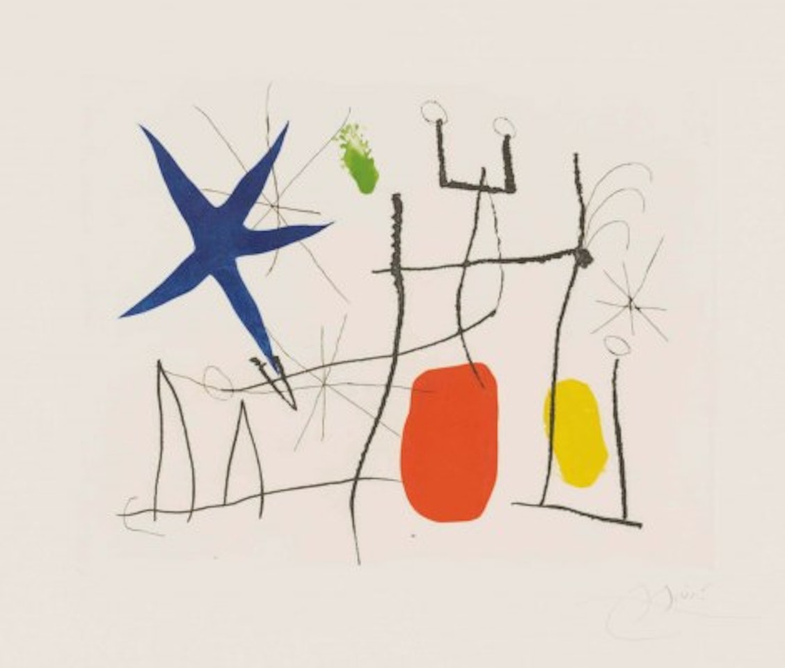 Plate 9 from: Càntic del Sol by Joan Miró