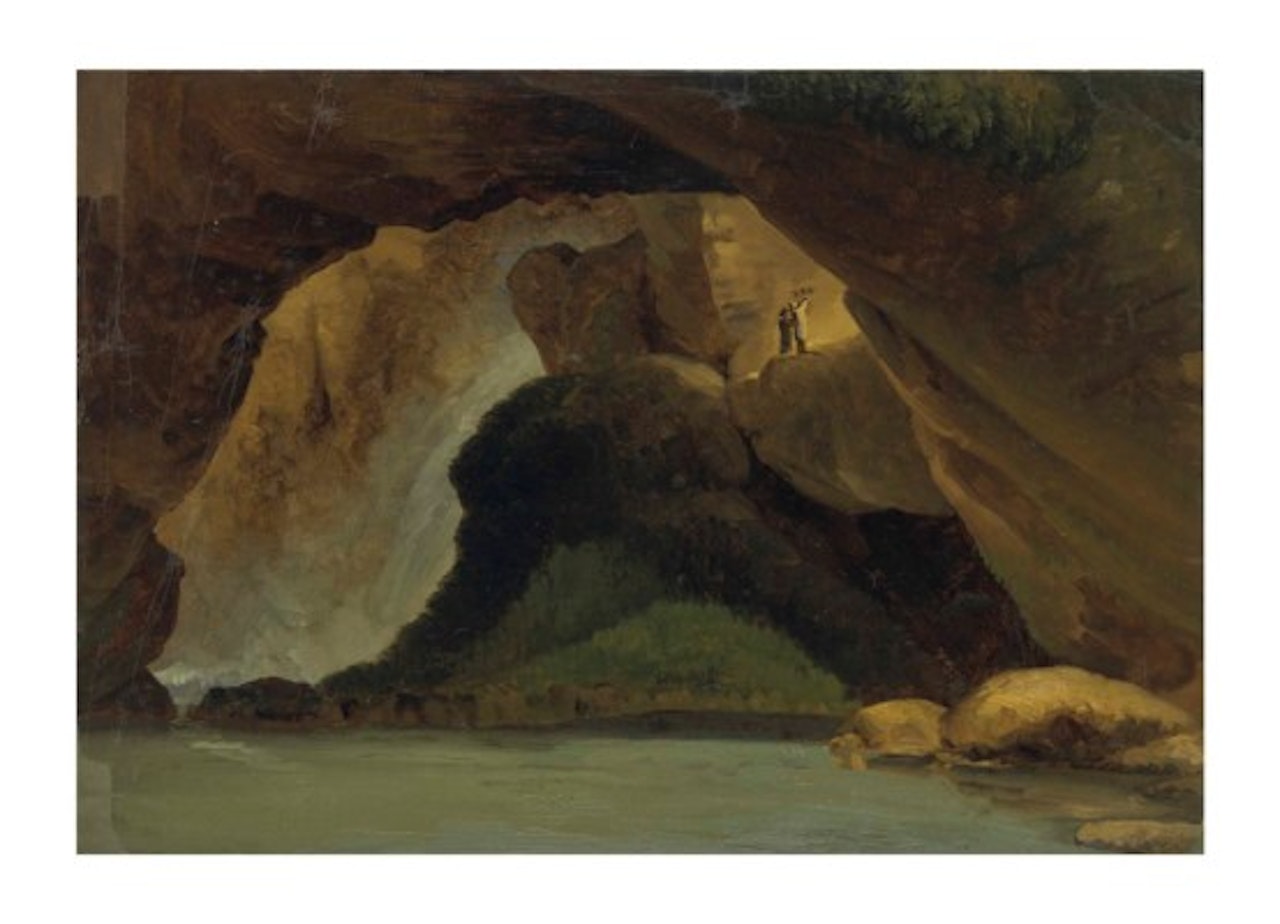 Vue de l'intérieur de la Grotte de Neptune à Tivoli by Simon Denis