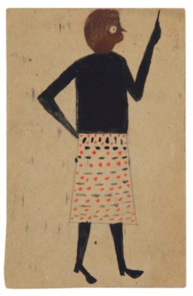 Woman Pointing by Bill Traylor