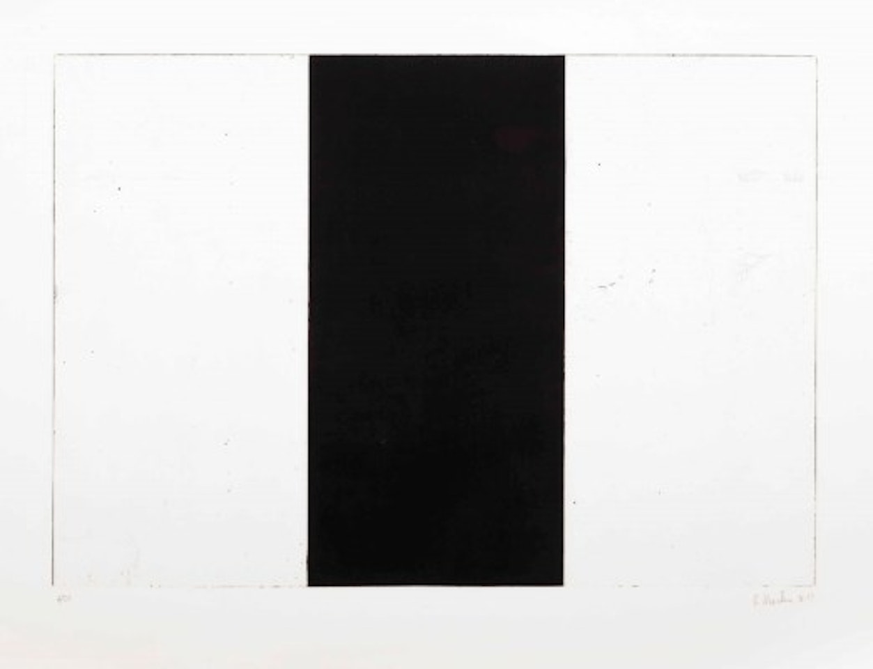 Five Threes: one plate by Brice Marden