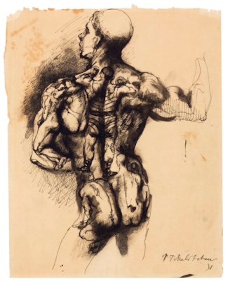 Man from behind by Pavel Tchelitchew