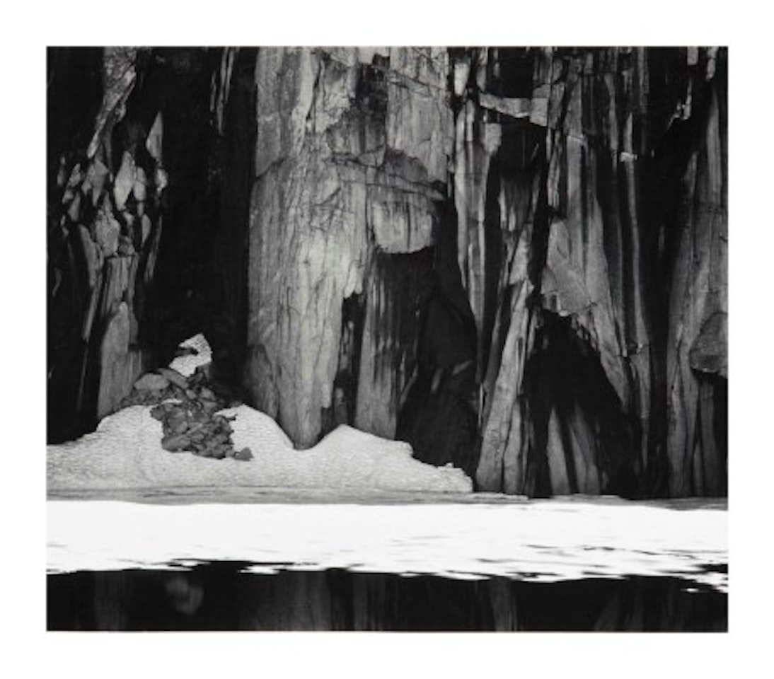 Frozen Lake and Cliffs, Kaweah Gap, Sierra Nevada, California by Ansel Adams
