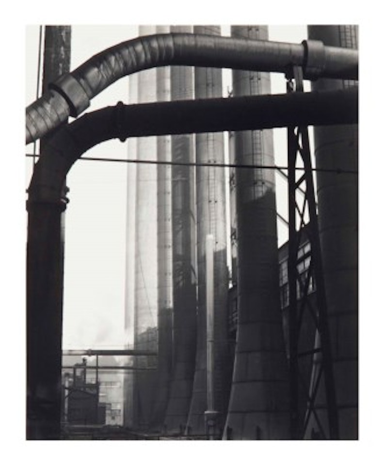 Pipes and Stacks: Armco Steel, Middletown, Ohio 2M by Edward Weston
