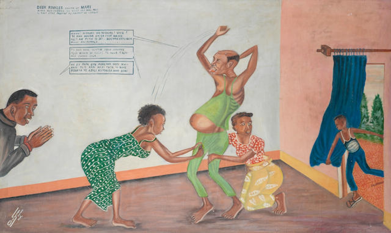 Deux rivales contre un mari by Chéri Samba