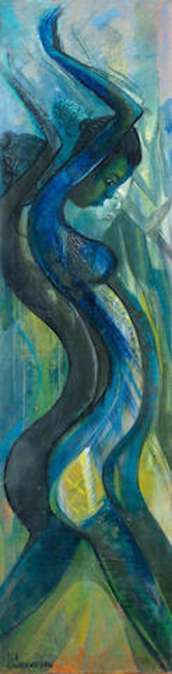 Female dancer by Ben Enwonwu