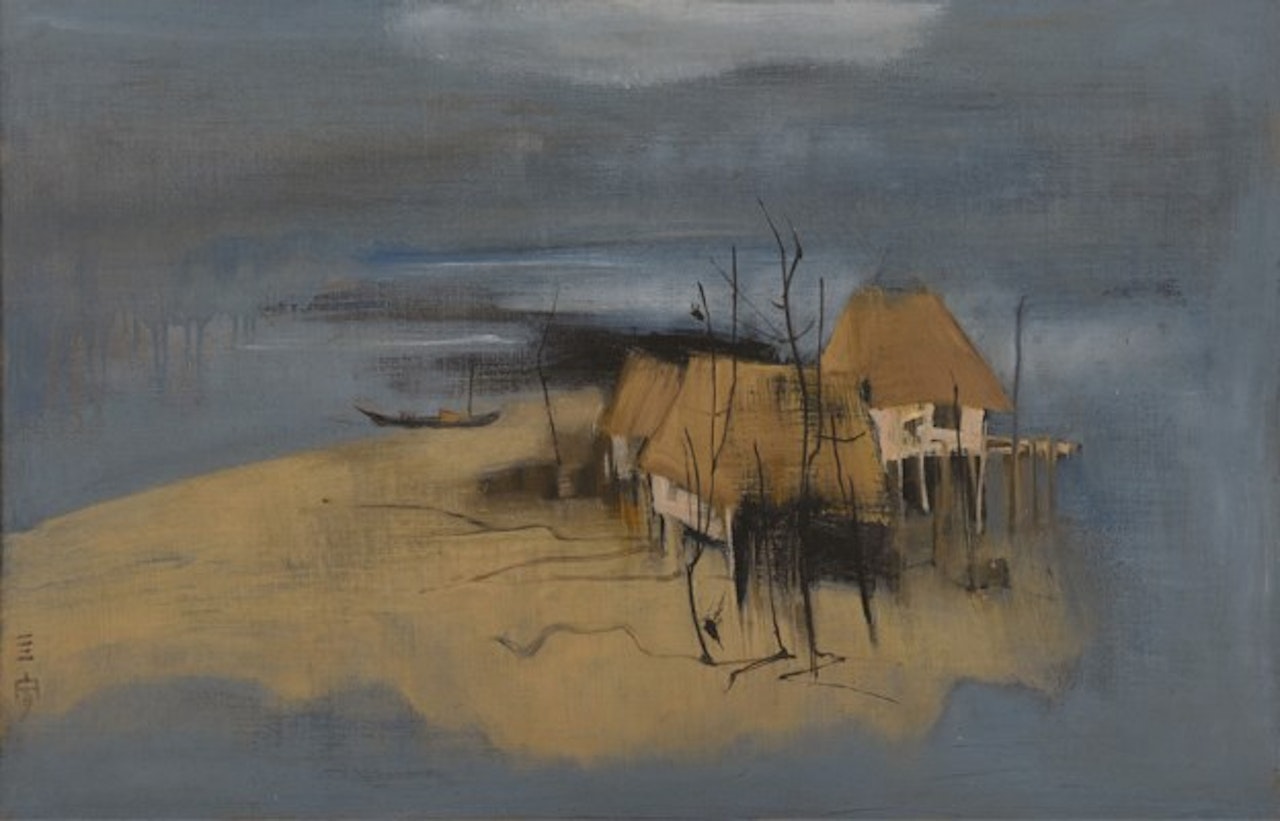 Village Landscape by Cheong Soo Pieng