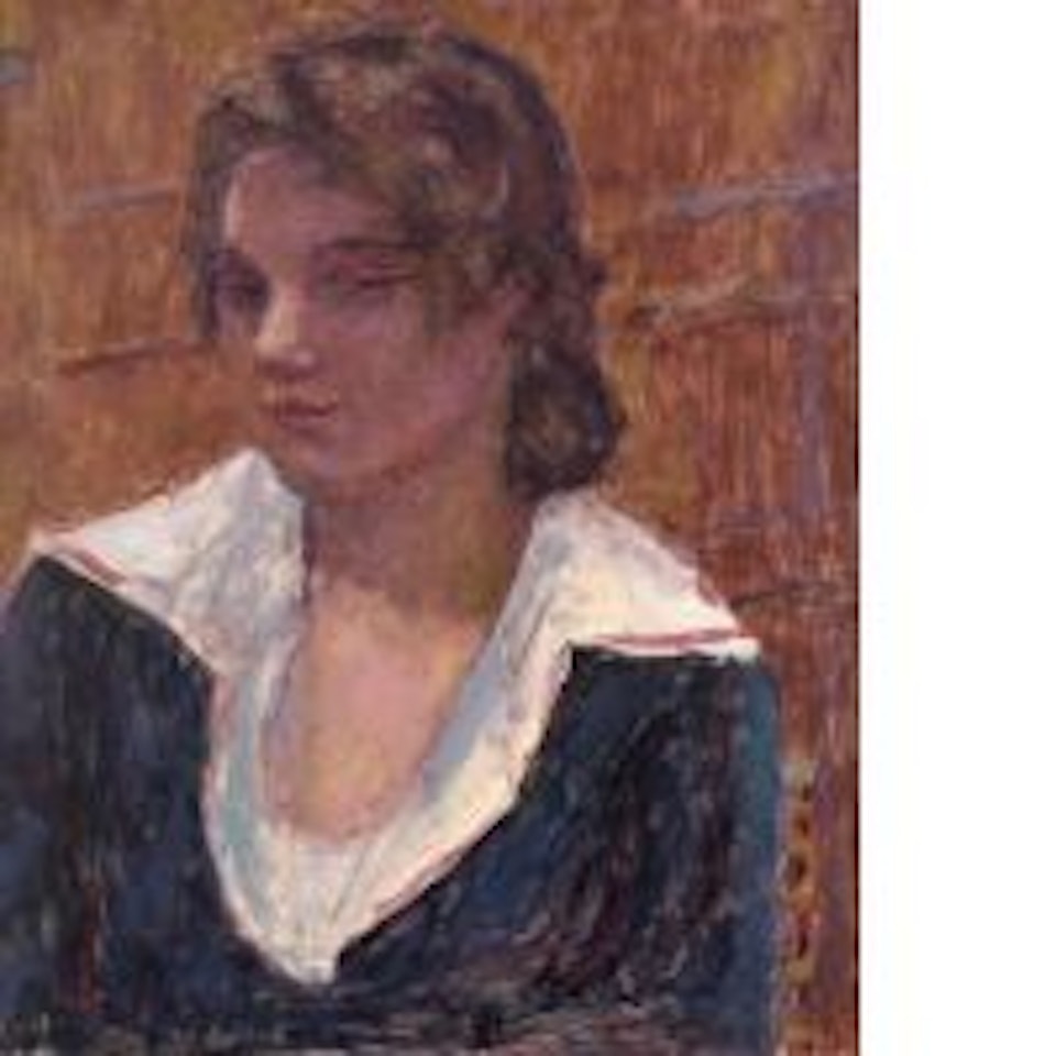 Young woman with a sailor collar (study) by Pierre Bonnard