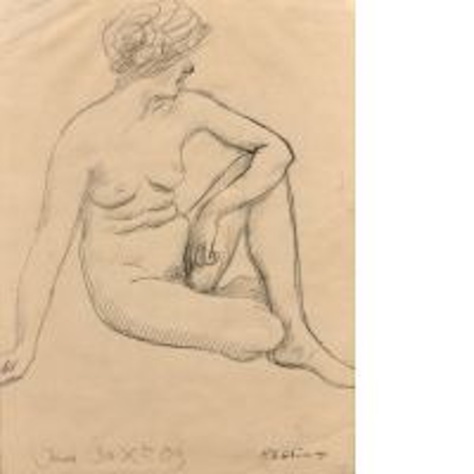 Nude sitting by Roger de la Fresnaye