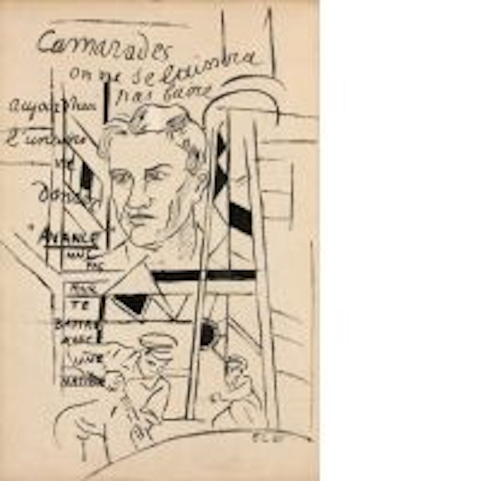 "Comrades!" (Portrait of Jacques Decour) by Fernand Leger