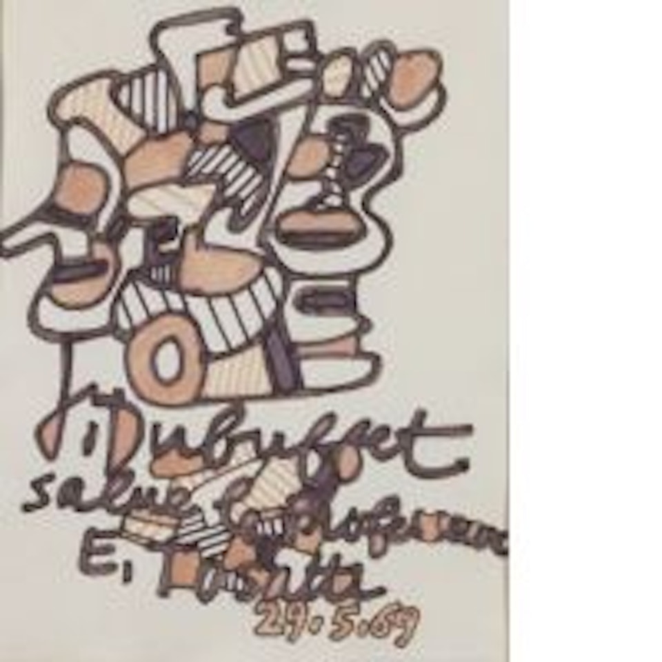 DRAWING by Jean Dubuffet