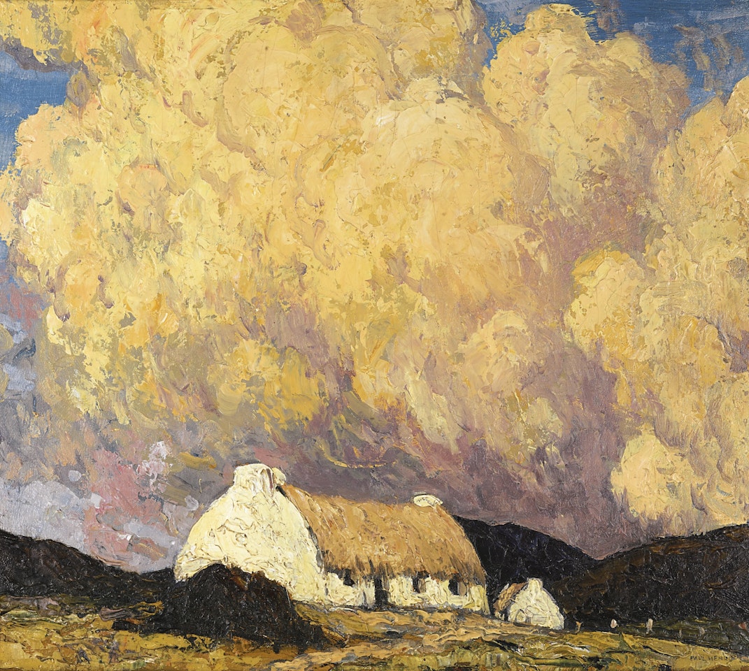 LANDSCAPE WITH COTTAGE by Paul Henry