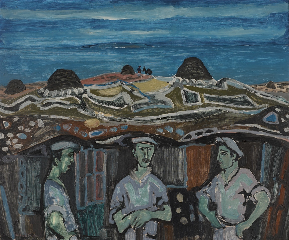 THREE MEN IN A BOG by Gerard Dillon