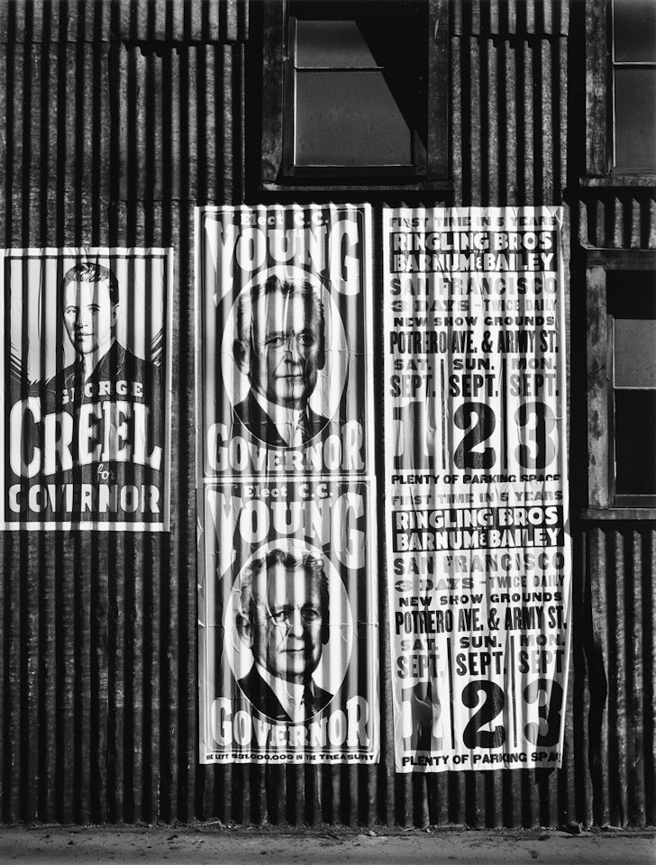Political Signs And Circus Poster by Ansel Adams