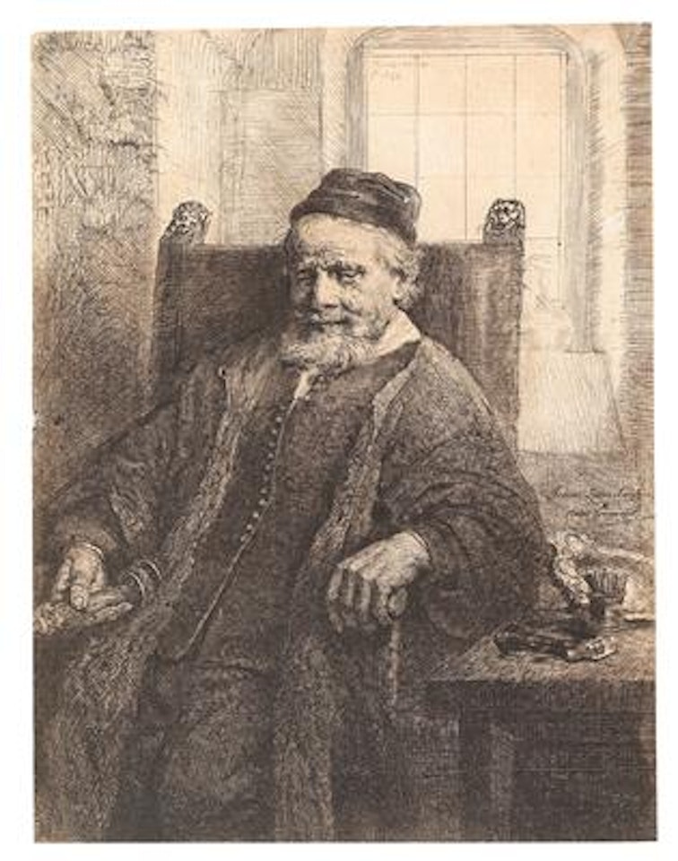 Jan Lutma, goldsmith by Attributed to Rembrandt Harmensz van Rijn