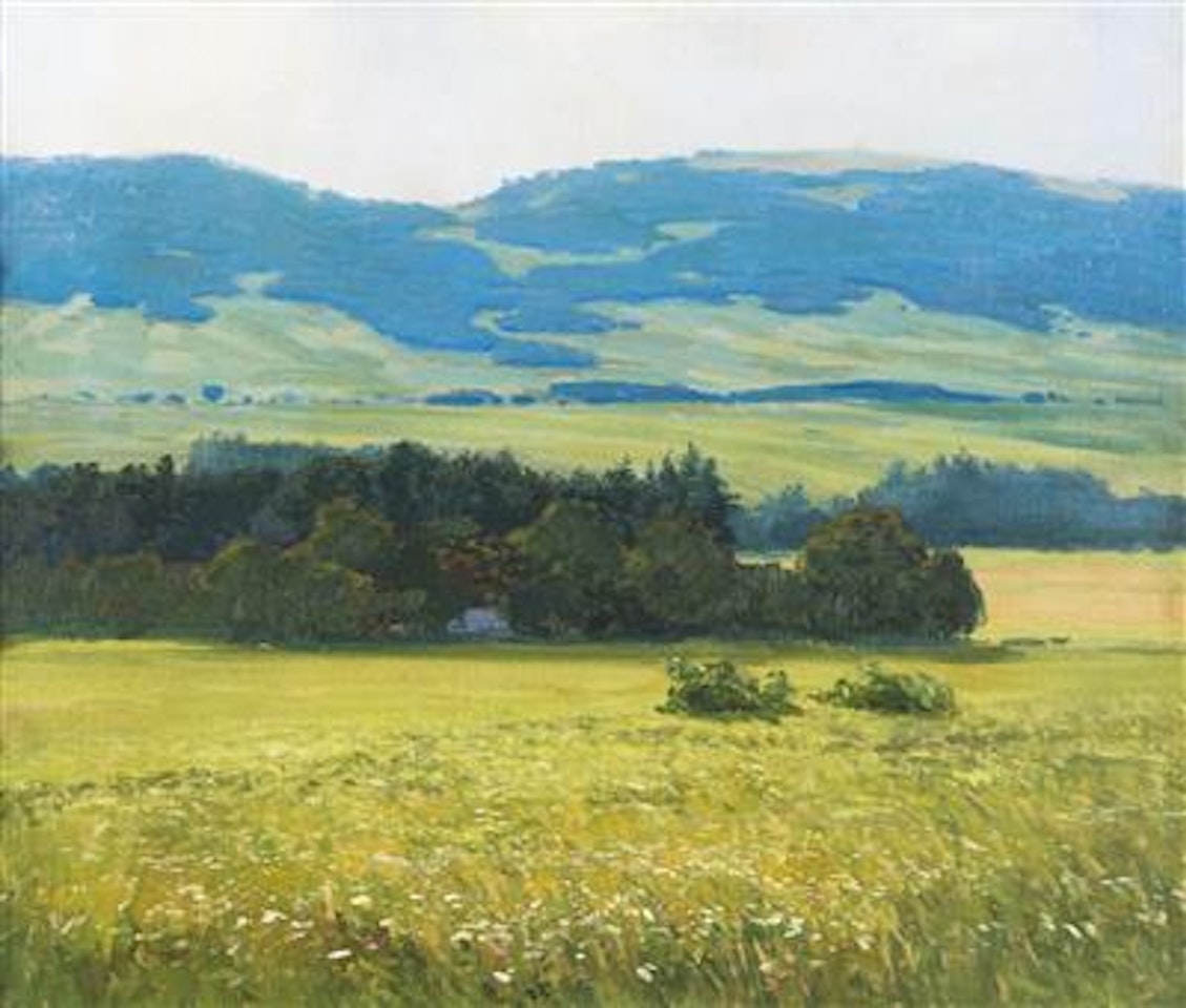 A View of Zvičina from the East by Karel Langer