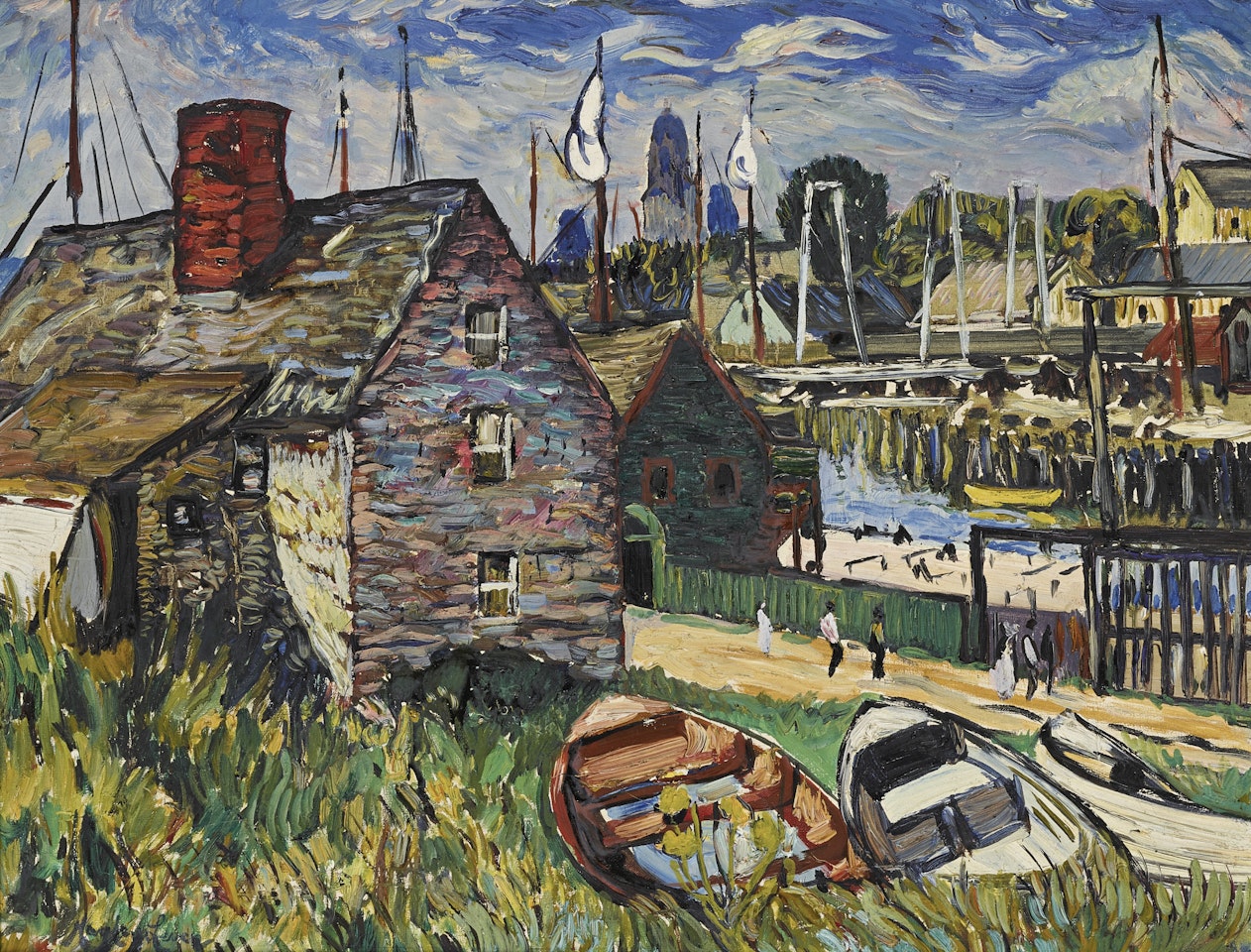 HOUSE BY GLOUCESTER HARBOR by Hayley Lever