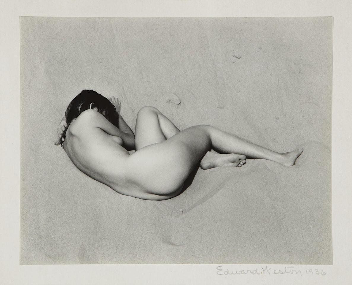 NUDE ON SAND  by Edward Weston