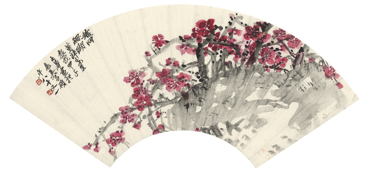 RED PLUM BLOSSOMS by Wu Changshuo