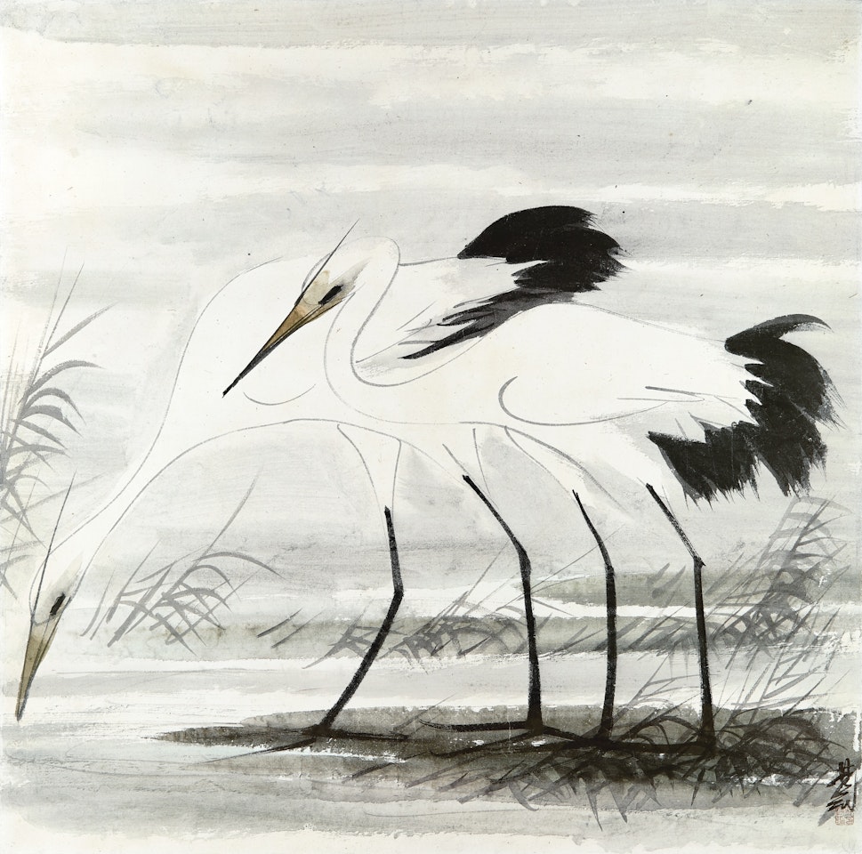 EGRETS by Lin Fengmian