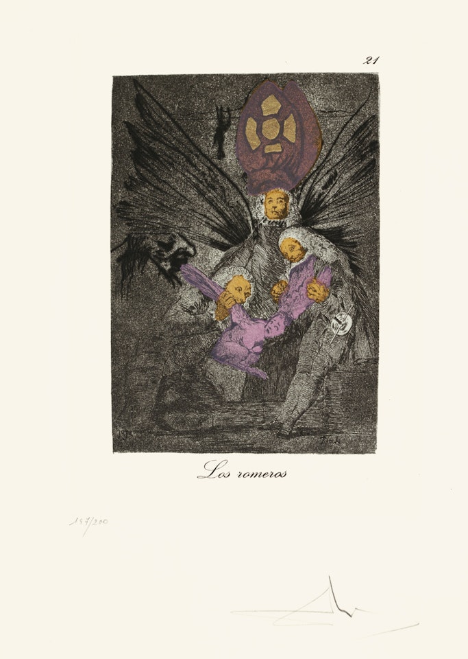 LES CAPRICES DE GOYA DE DALI by Salvador Dali