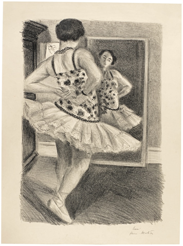 DANSEUSE REFLETEE DANS LA GLACE by Henri Matisse