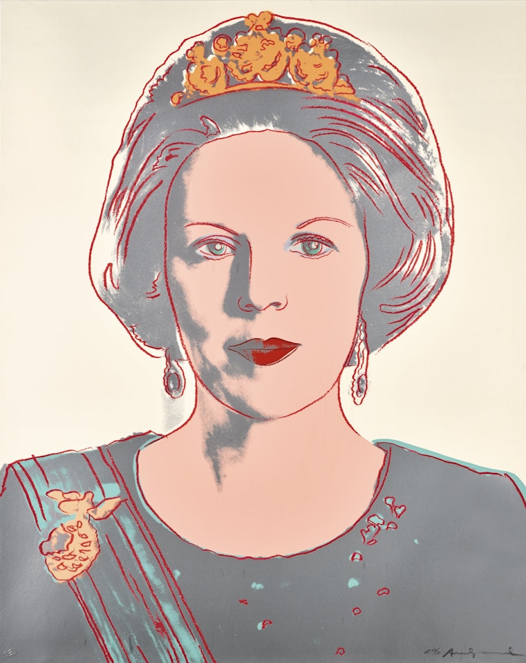 QUEEN BEATRIX OF THE NETHERLANDS by Andy Warhol