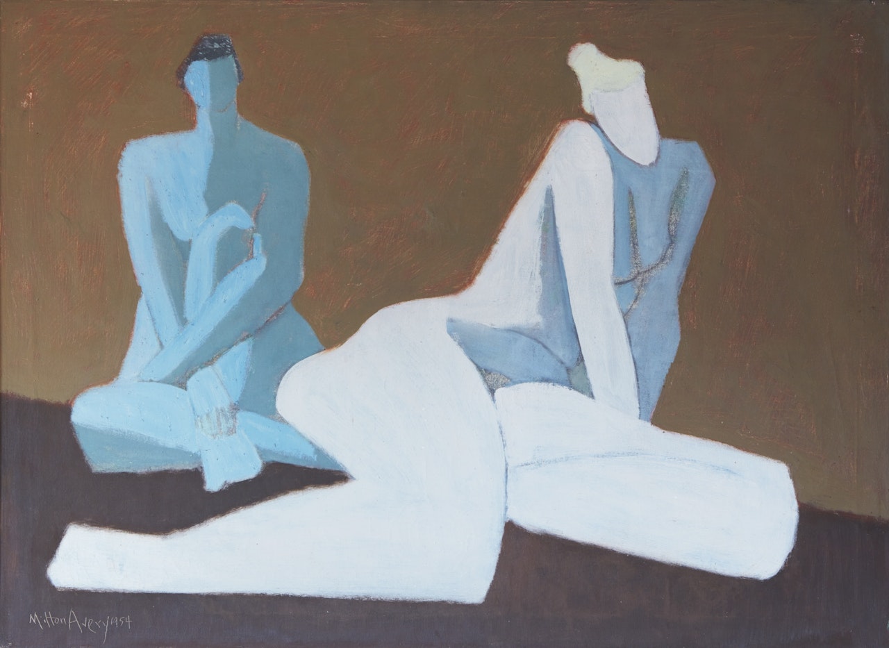 TWO NUDES by Milton Avery