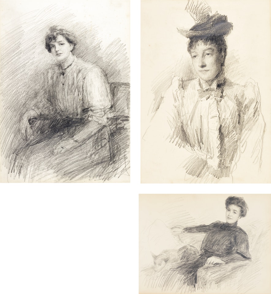 THREE SKETCHES OF WOMEN by John Butler Yeats
