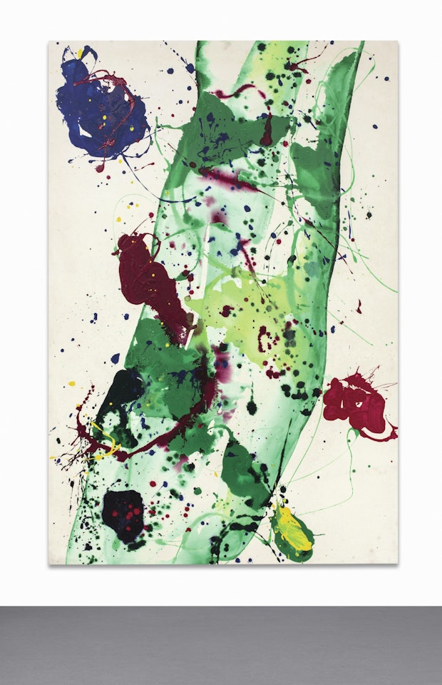 HAVING TO DO WITH THE WHALE by Sam Francis