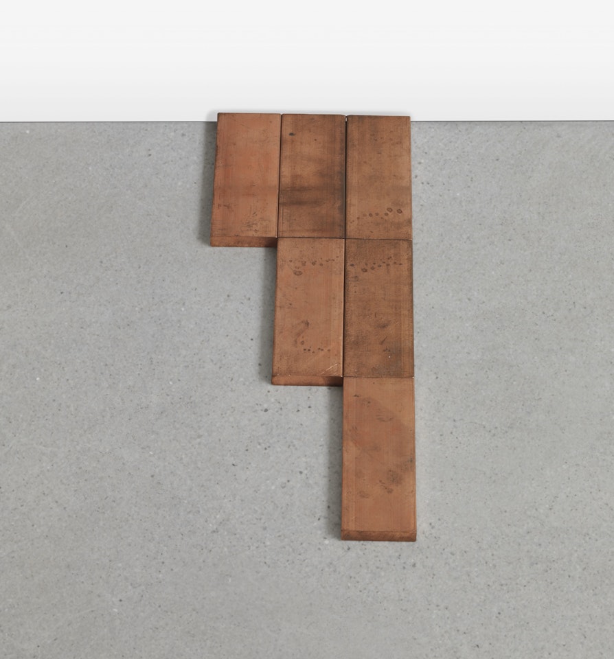 SMALL GLARUS COPPER RECTANGLE Σ 3  by Carl Andre