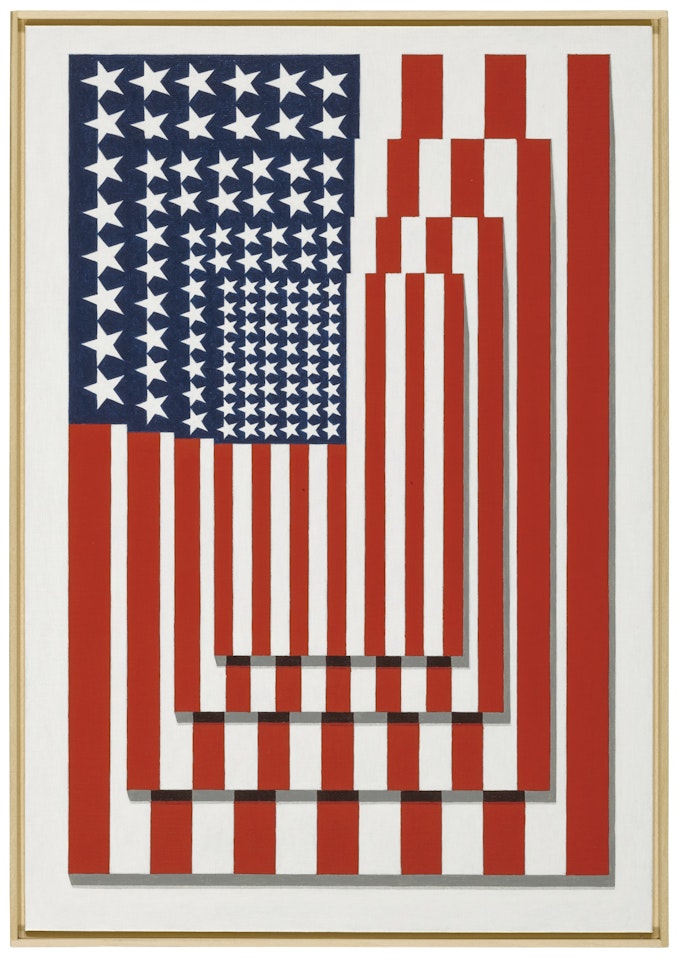 FOUR FLAGS, VERTICAL, #2 by Richard Pettibone